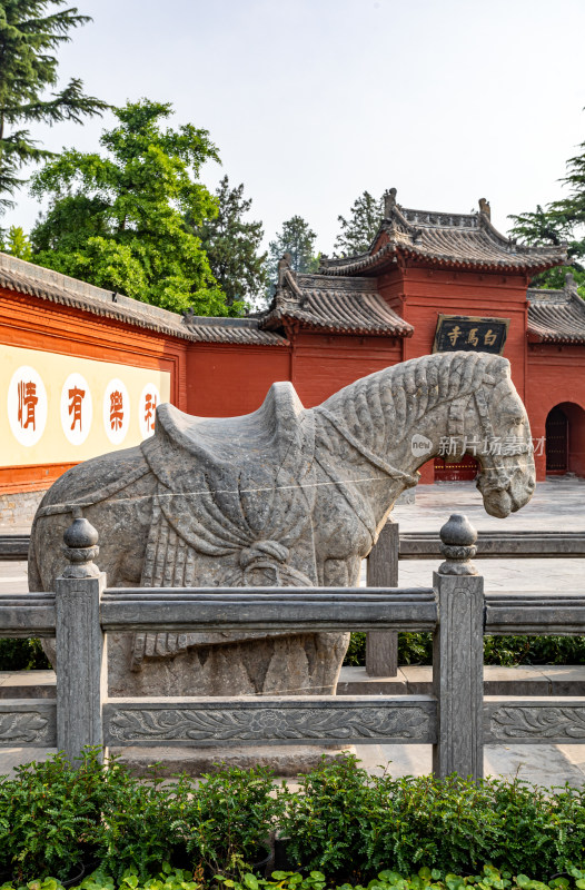 河南洛阳白马寺白马景点景观