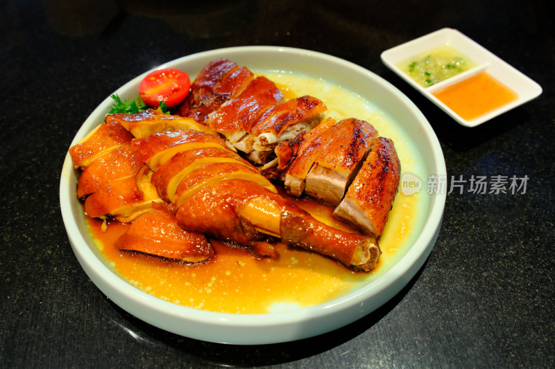 广式烧鸭玫瑰鸭双拼