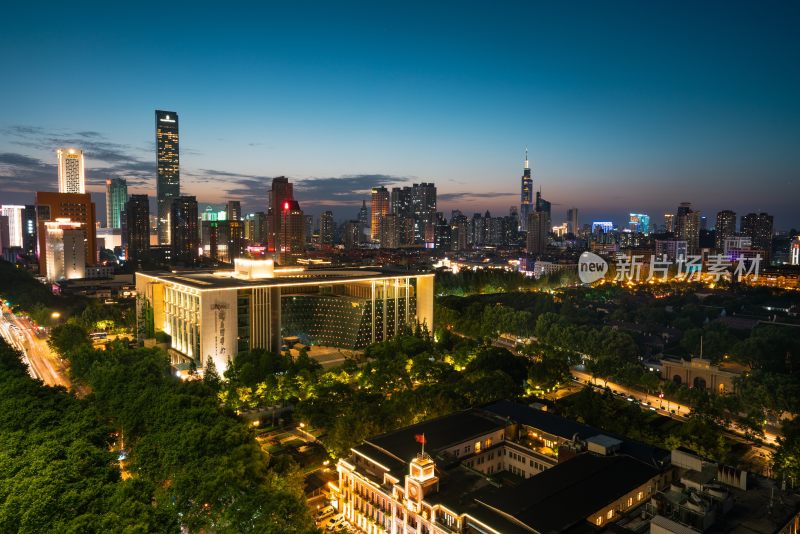 南京新街口大行宫夜景