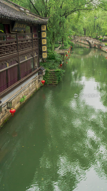 绍兴仓桥直街古街道风景