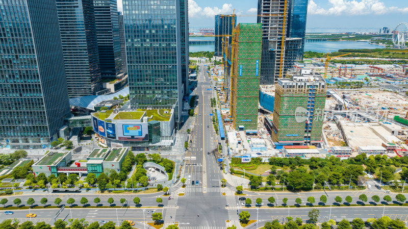 城市道路和建筑群