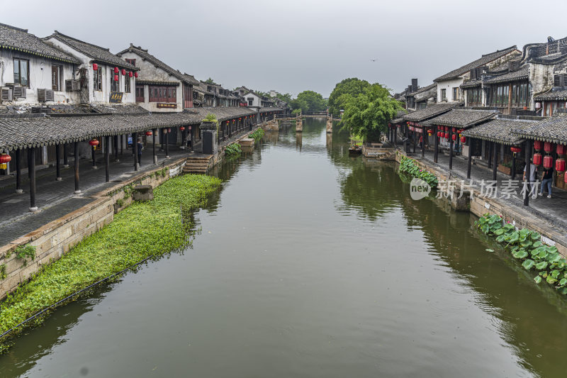 浙江嘉兴西塘古镇江南水乡风景