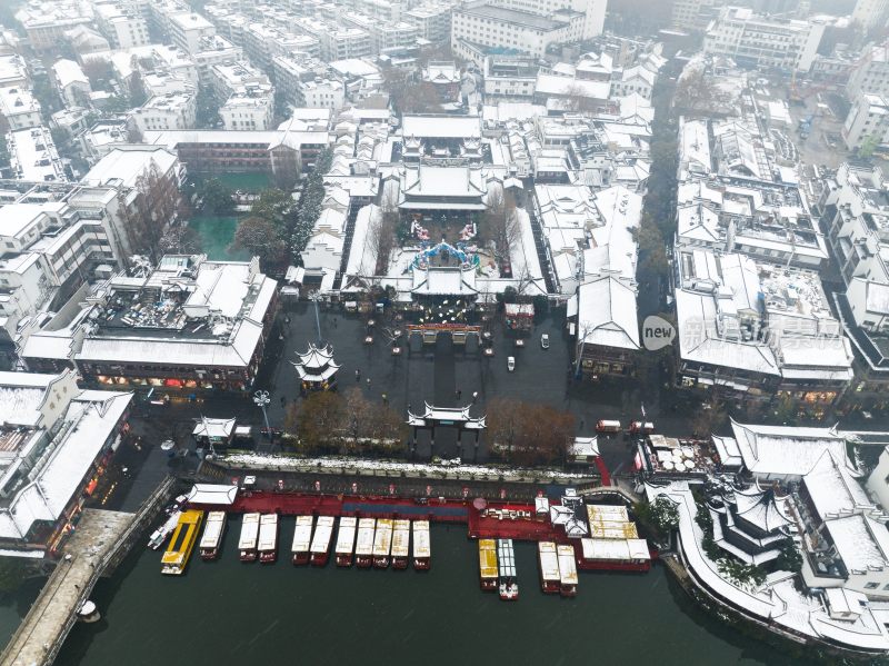 南京夫子庙雪景