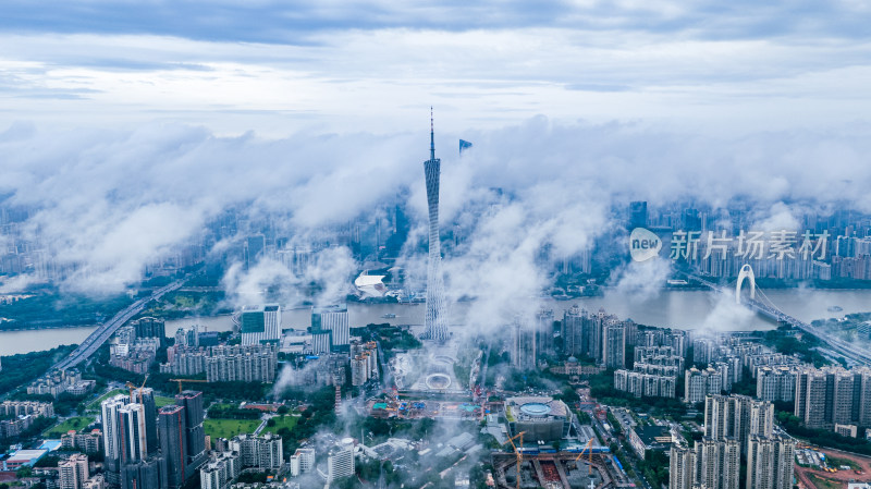 平流雾中的羊城