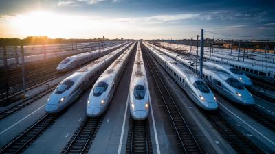 火车高铁在行驶中