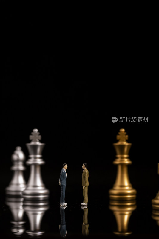 国际象棋团队合作创意图