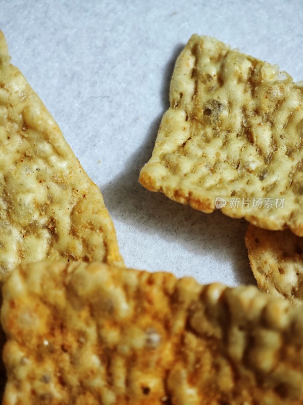 美味的饼干特写