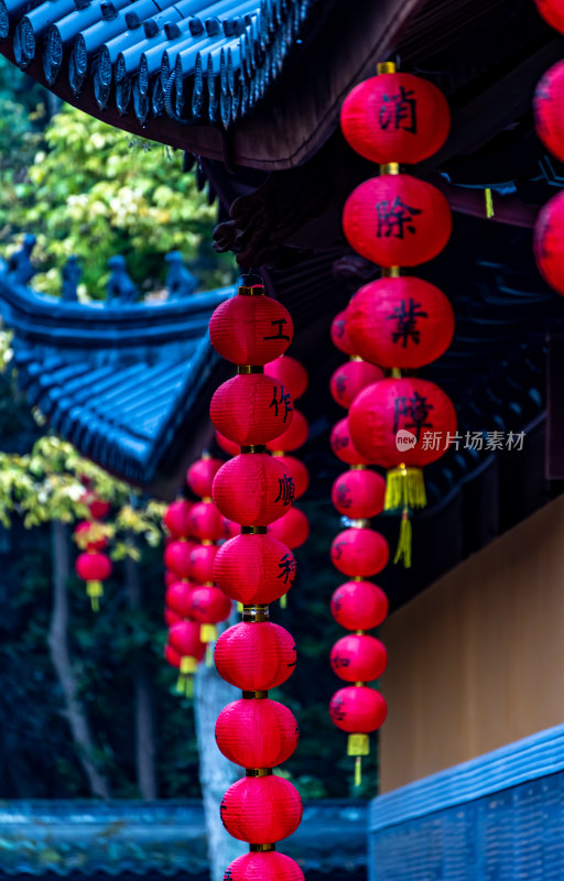 杭州灵隐飞来峰法镜寺景点景观