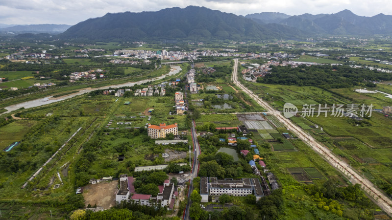 航拍清远三坑镇雨后自然风光