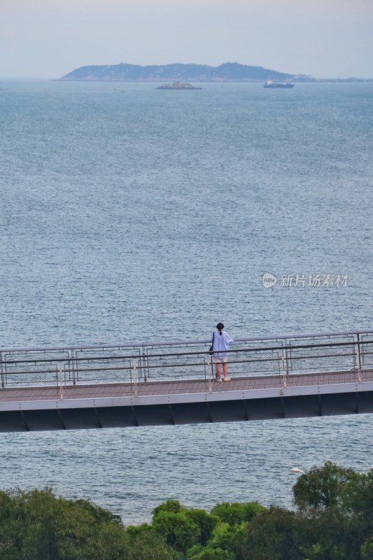 厦门健康步道俯瞰山海风光