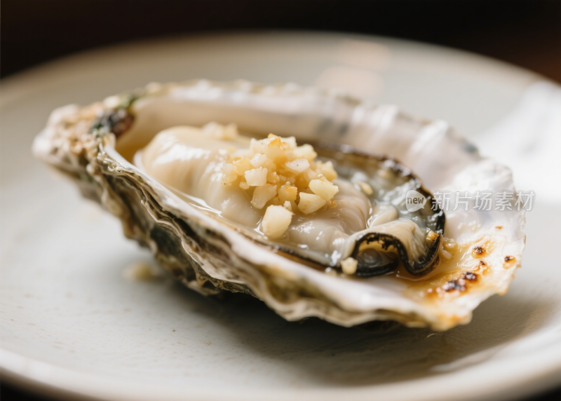 生蚝烤生蚝清蒸生蚝海鲜餐饮美食