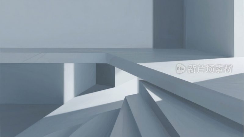 现代简约几何空间场景