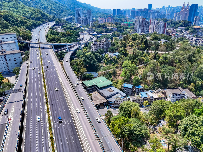 重庆城市建设航拍图