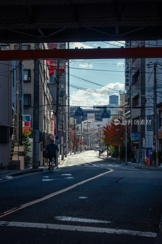 街头 街道 马路 建筑  日式