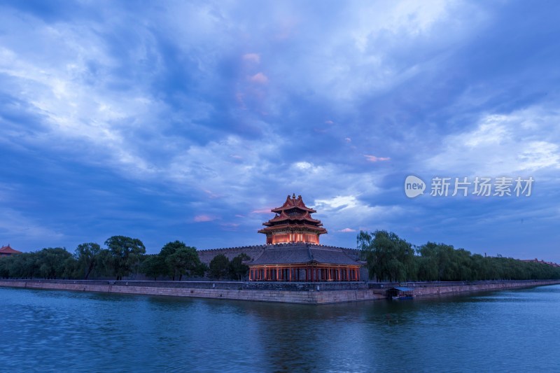 北京角楼夜景