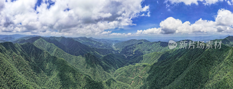 大自然壮丽河山井冈山航拍全景图