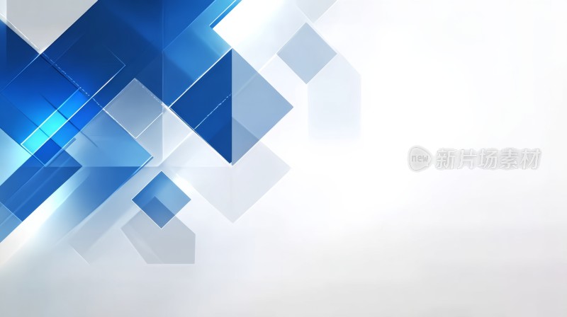 蓝色几何科技背景