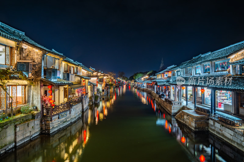 江南水乡西塘古镇夜景