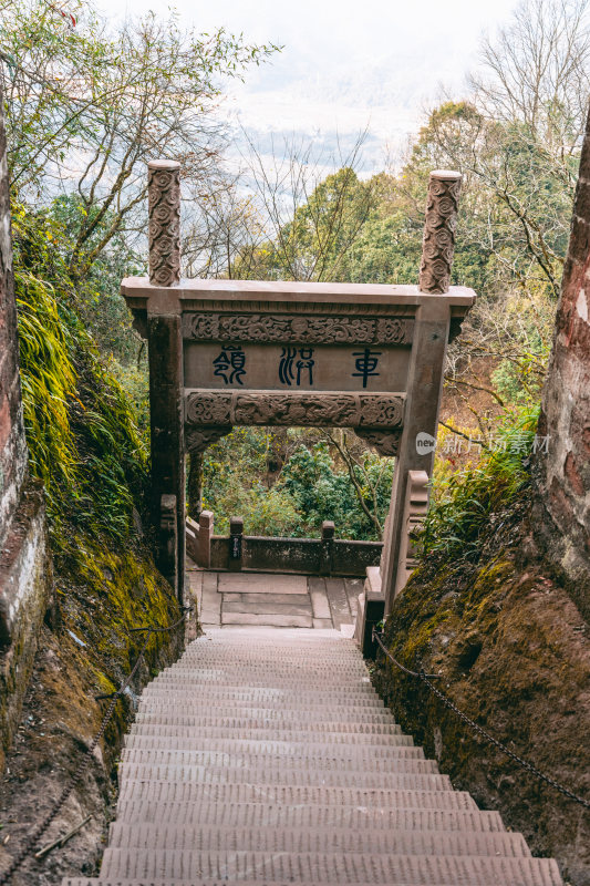 黄山市道教齐云山景区风光