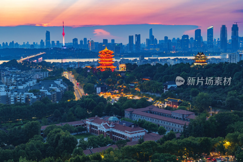 武汉黄鹤楼夜景