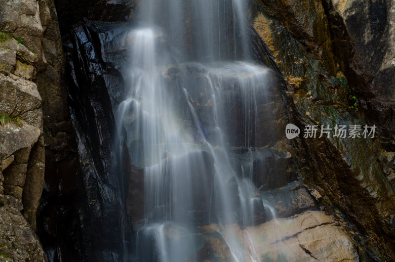 河南省洛阳白云山九龙潭瀑布风景