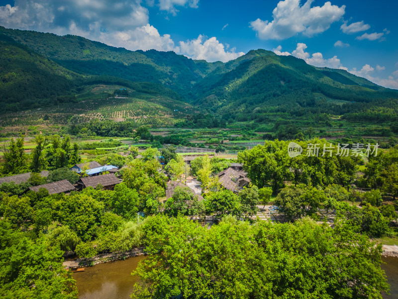 桂林4A景区东漓古村航拍