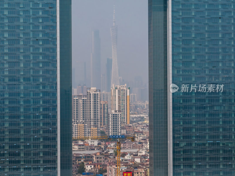 中国城市未来之窗广州之窗眺望广州塔CBD