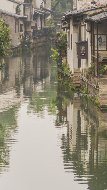 绍兴仓桥直街古街道风景