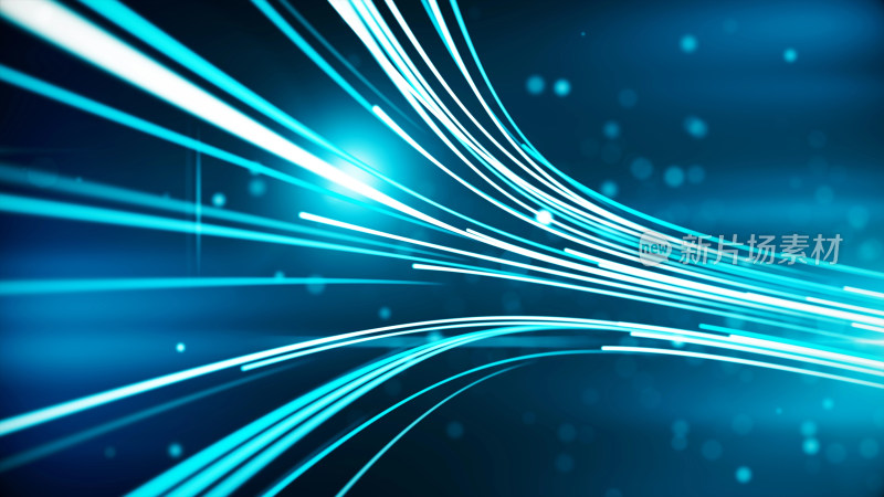 蓝色科技感光线背景