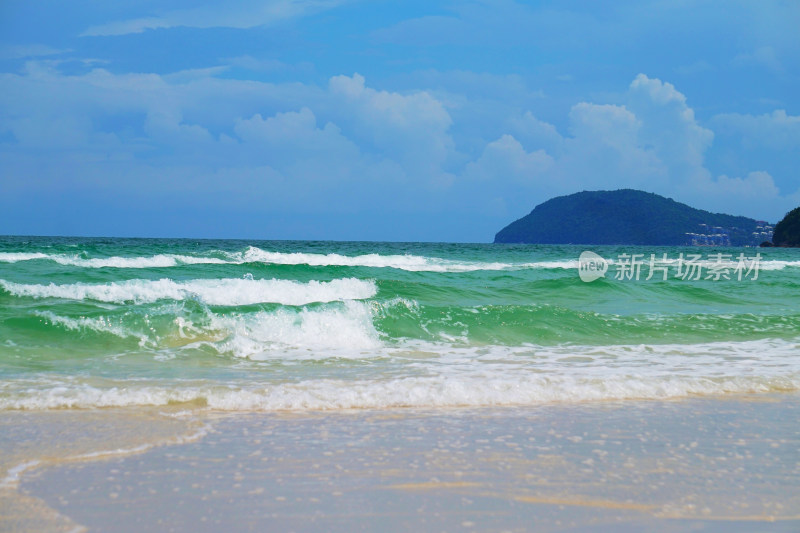 海滩沙滩海岸线