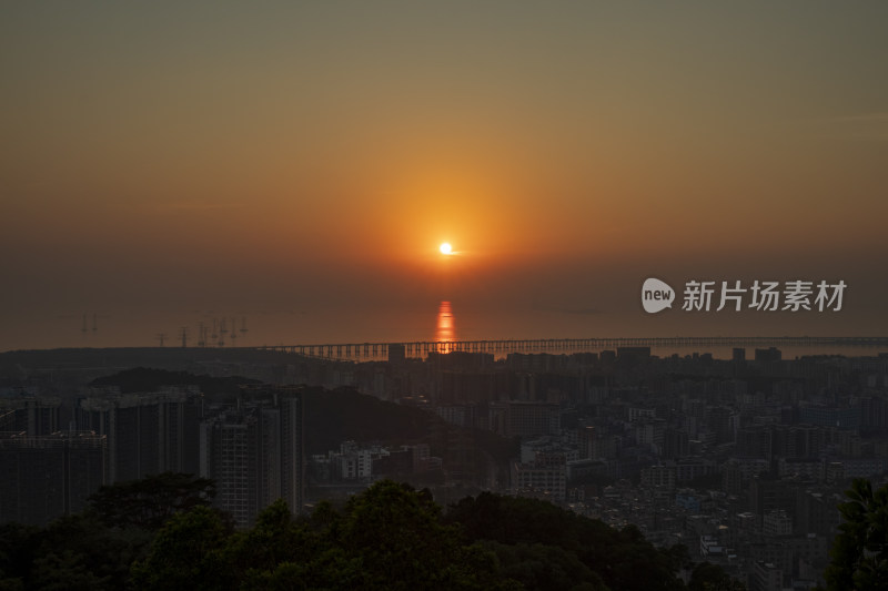 深圳西海岸的日落