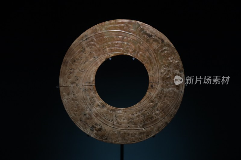 古代玉璧特写