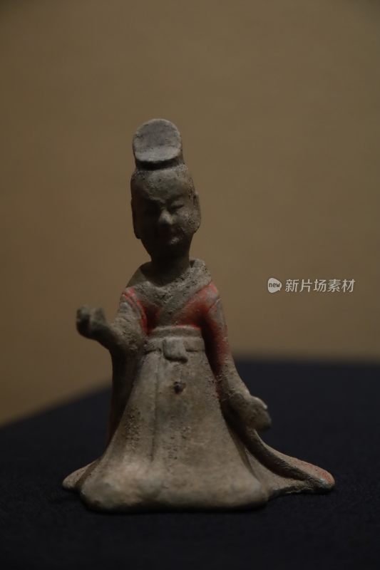 古代陶俑人物特写