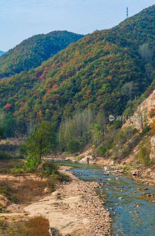 河南洛阳白云山风景区秋色