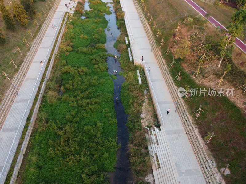 广东东莞：清溪河沿岸风光