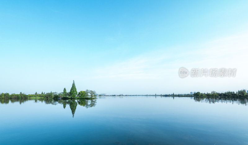 绍兴江南水乡东鉴湖风景