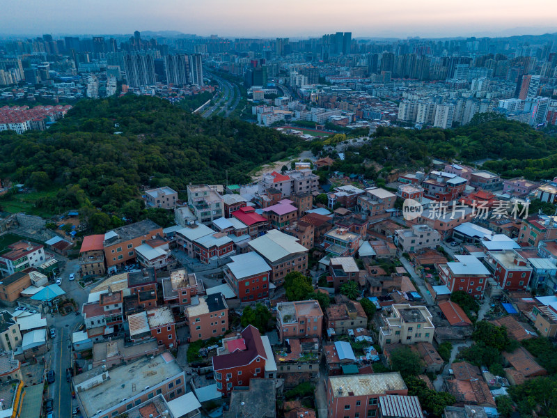 福建泉州城市建设航拍图