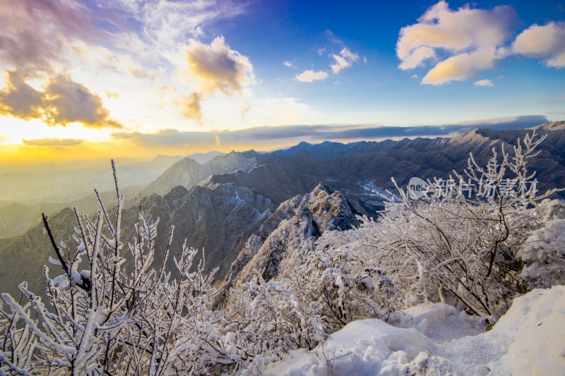 长城雪景