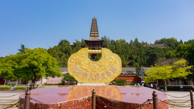 山西永济普救寺航拍