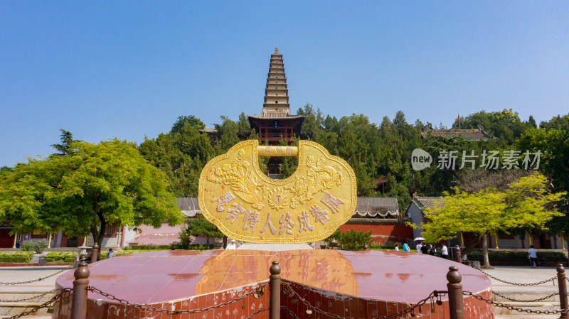 山西永济普救寺航拍