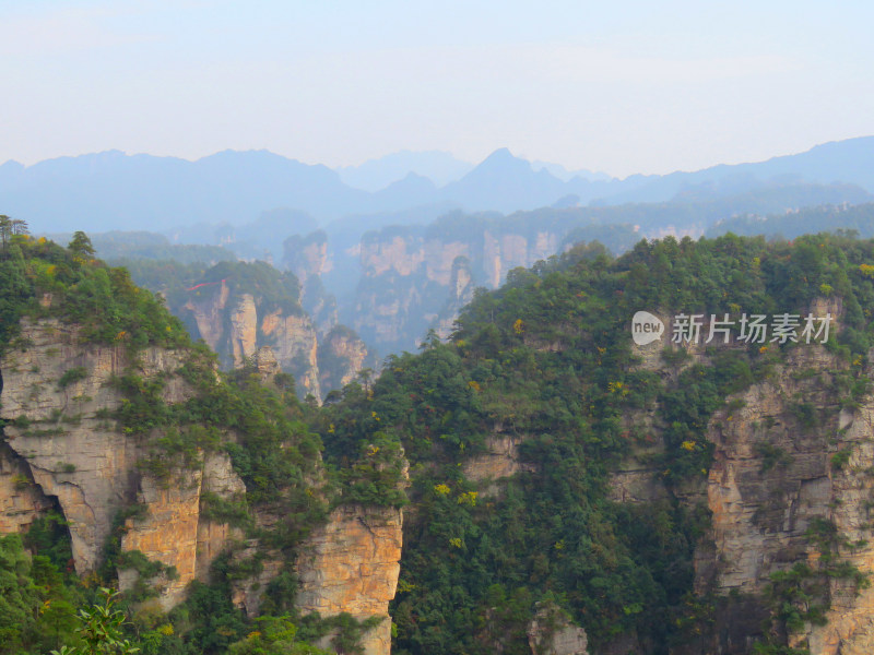 湖南张家界武陵源国家森林公园旅游风光