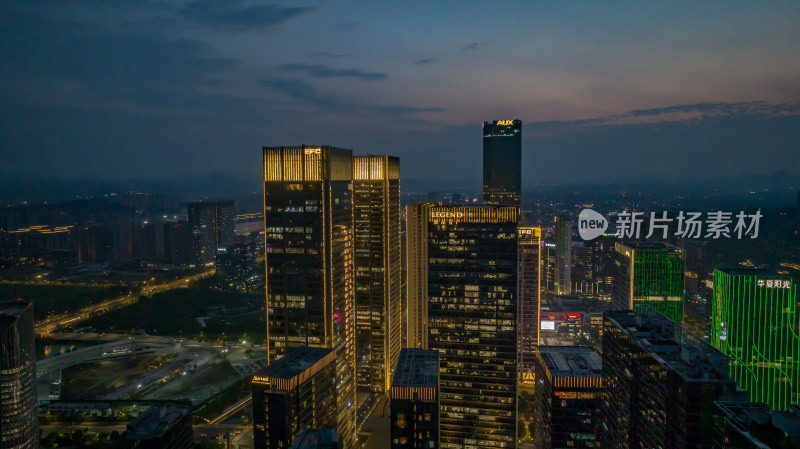 杭州未来科技城夜景