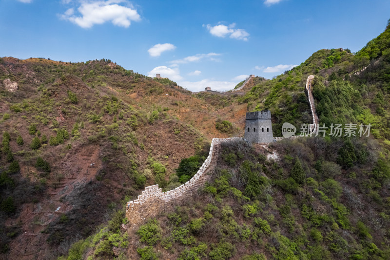 天津蓟州黄崖关长城旅游景区自然风光航拍