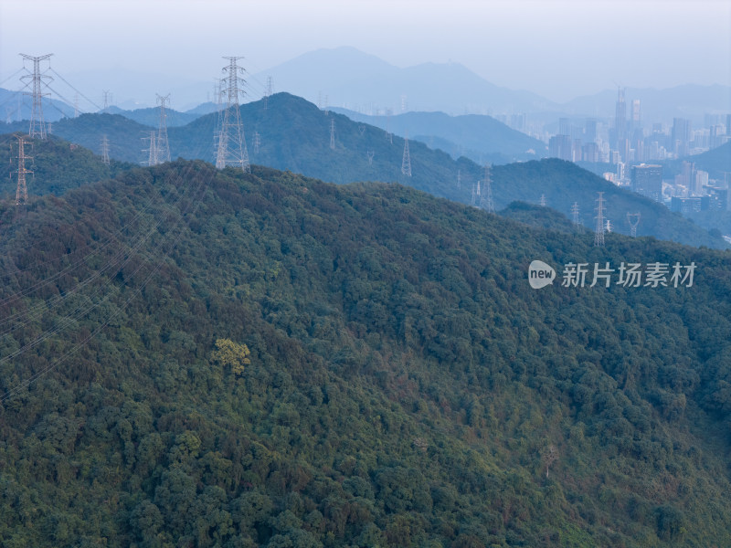 梅林后山深圳罗湖福田景色