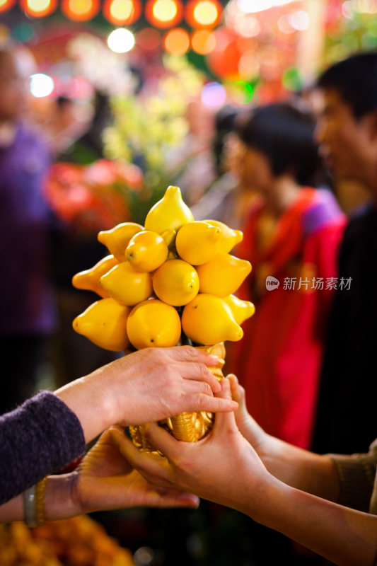 新年祈福的吉祥果