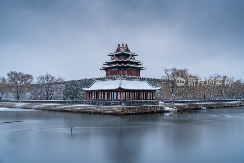 北京故宫角楼雪景