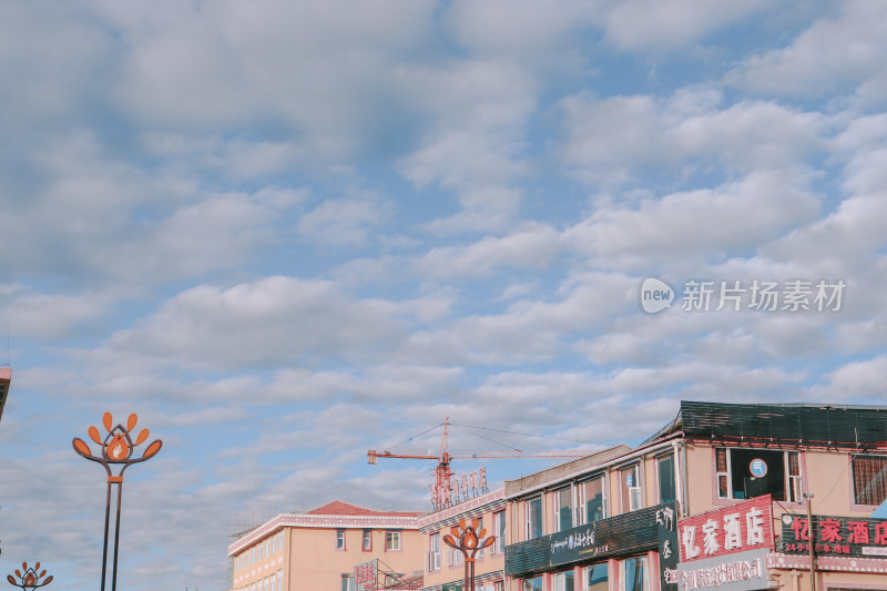 红原城区天空云朵