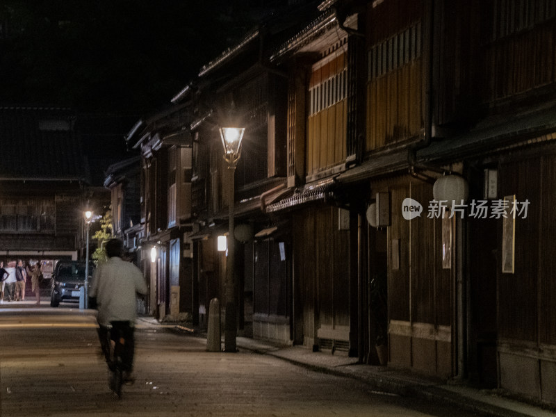 日本金泽茶屋街夜景