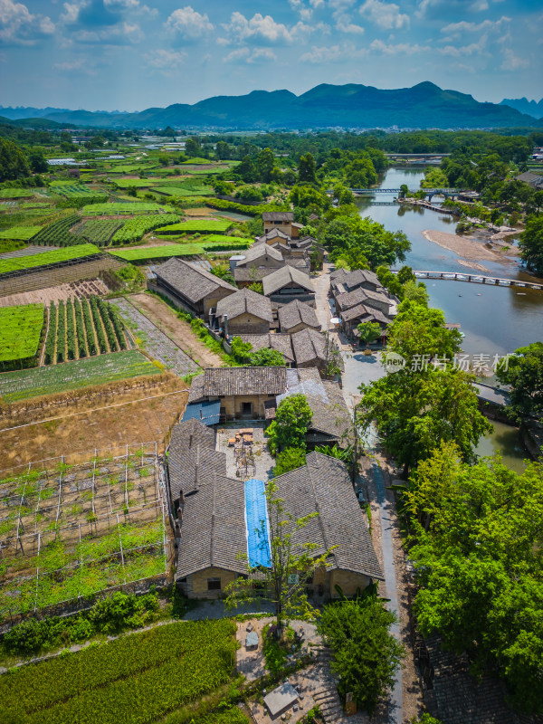 桂林4A景区东漓古村航拍