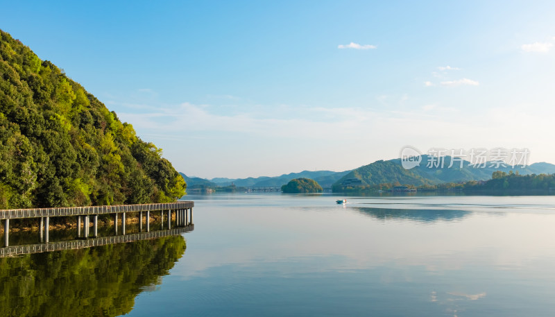 浙江省杭州市临安区青山湖景色